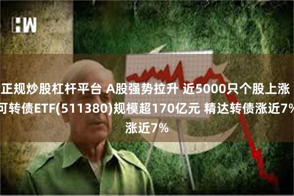 正规炒股杠杆平台 A股强势拉升 近5000只个股上涨 可转债ETF(511380)规模超170亿元 精达转债涨近7%