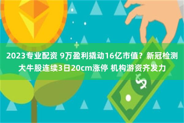 2023专业配资 9万盈利撬动16亿市值？新冠检测大牛股连续3日20cm涨停 机构游资齐发力