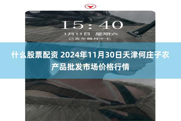 什么股票配资 2024年11月30日天津何庄子农产品批发市场价格行情