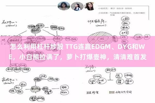 怎么利用杠杆炒股 TTG连赢EDGM、DYG和WE，小白熊拉满了，萝卜打爆壶神，清清难首发